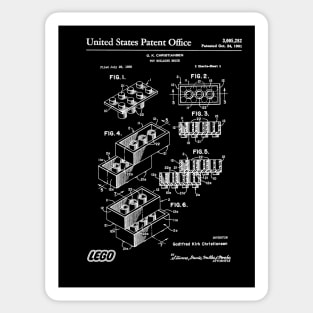 Lego Brick Patent White Sticker